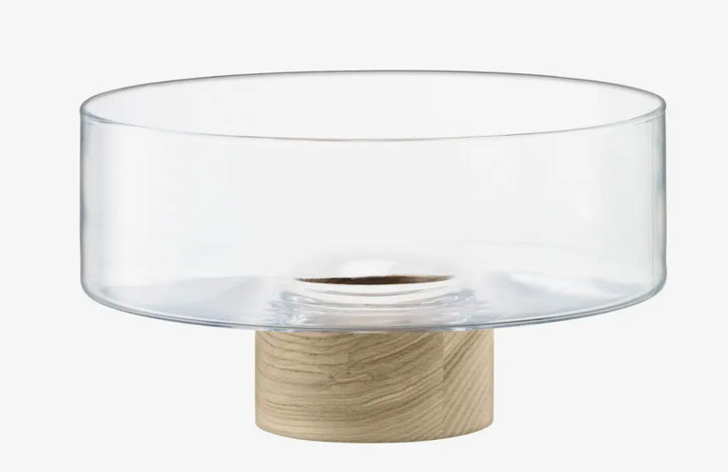 LSA - Lotta Pedestal Bowl & Ash* Base Ø9.75in Clear